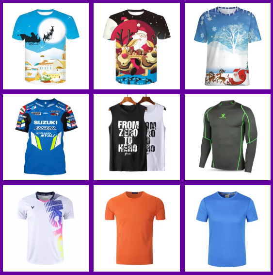  Sports T-shirts